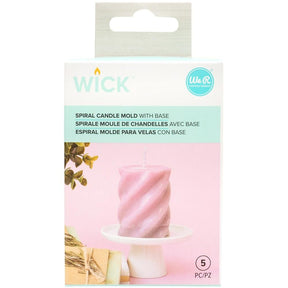We R Wick Plastic Candle Mold - Spiral - The Merri Artist - merriartist.com