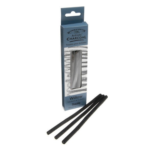 Willow Charcoal - Medium Hardness - 3 Sticks - The Merri Artist - merriartist.com