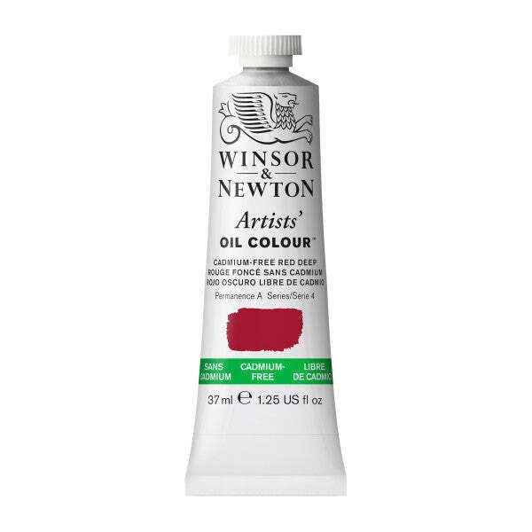 Winsor & Newton Artist Oil Cadmium Free Red Deep 37ml - The Merri Artist - merriartist.com