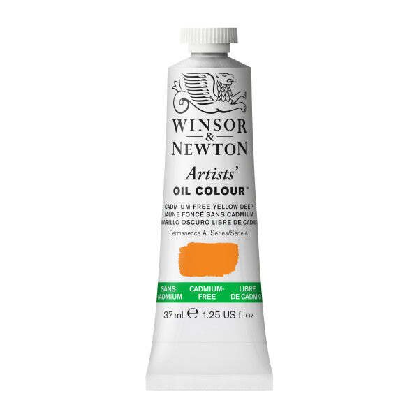 Winsor & Newton Artist Oil Cadmium Free Yellow Deep 37ml - The Merri Artist - merriartist.com