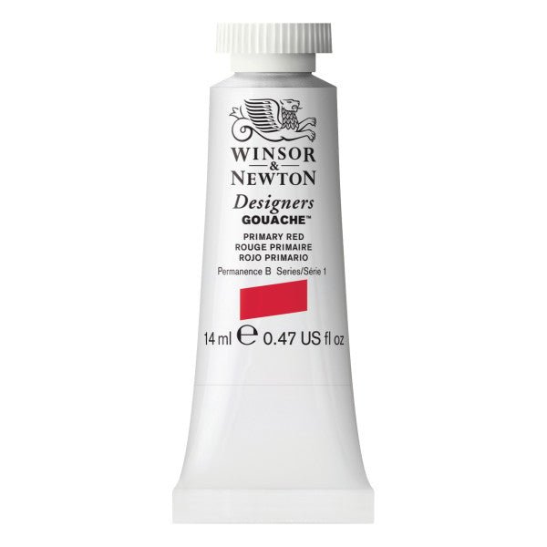 Winsor & Newton Designers Gouache 14ml Primary Red - The Merri Artist - merriartist.com