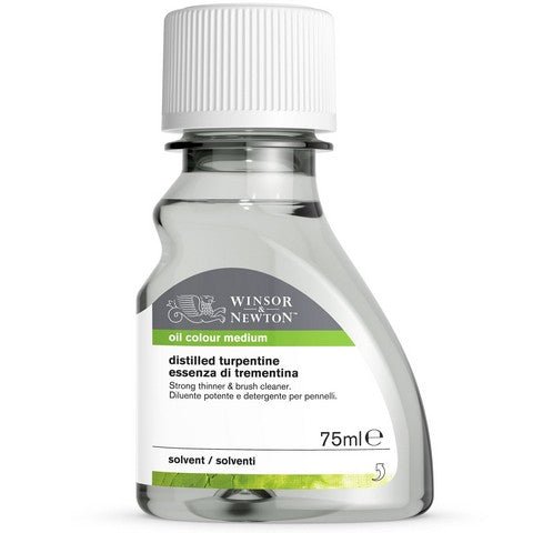 Winsor & Newton Distilled Turpentine 75 ml - The Merri Artist - merriartist.com