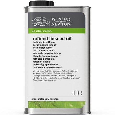Winsor & Newton Linseed Oil - Refined 1000 ml - The Merri Artist - merriartist.com