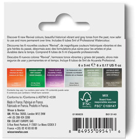 Winsor & Newton Professional Revival Collection 6x5ml Tube Set - The Merri Artist - merriartist.com