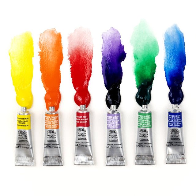 Winsor & Newton Professional Watercolor Winsor Colors Set - 6 x 5ml tubes - The Merri Artist - merriartist.com
