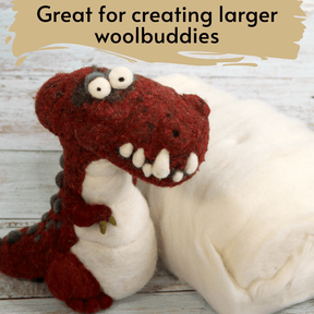 Woolbuddy - 8oz Core Wool for Needle Felting - Brown - The Merri Artist - merriartist.com