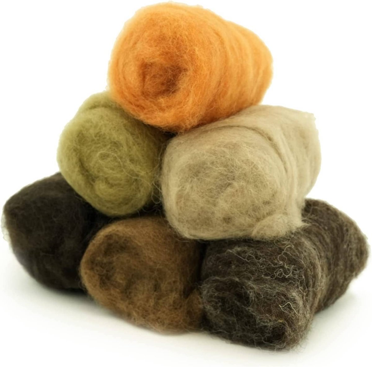 Woolbuddy - Corriedale Wool Fiber Sampler – Natural Roving - Brown - The Merri Artist - merriartist.com