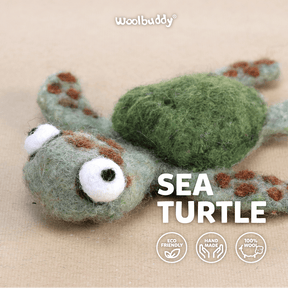 Woolbuddy - DIY Needle Felting Kit - Sea Turtle - The Merri Artist - merriartist.com