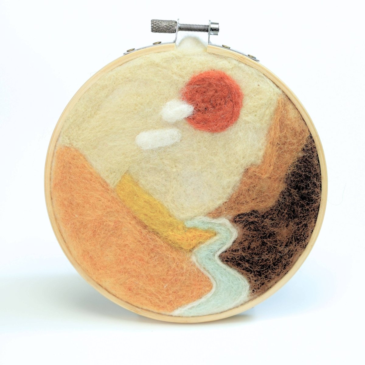 Woolbuddy - Wool Painting Kit: Amber Valley Landscape - The Merri Artist - merriartist.com