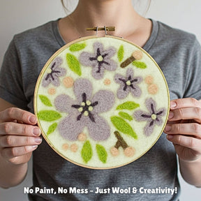 Woolbuddy - Wool Painting Kit: Blossoming Flower - The Merri Artist - merriartist.com
