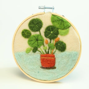 Woolbuddy - Wool Painting Kit: Potted Serenity Plant - The Merri Artist - merriartist.com