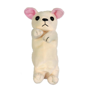 Wrapables.com - Wrapables Cute Puppy Pouch Plush Pencil Case - Schnauzer - The Merri Artist - merriartist.com