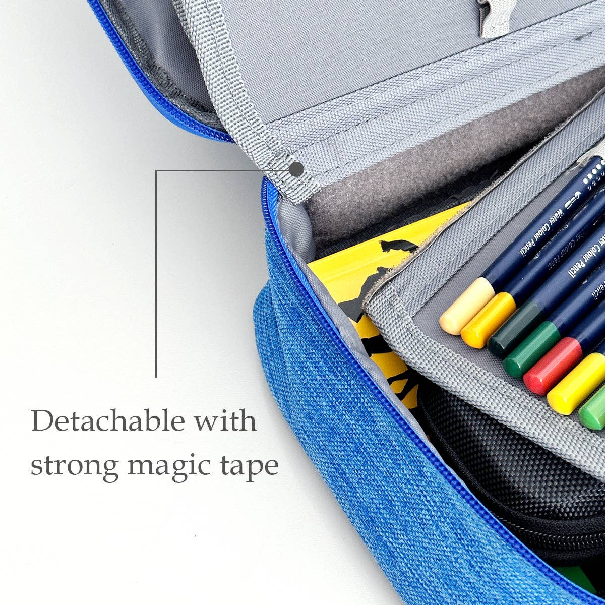 Wrapables.com - Wrapables Large Capacity 72 Slot Pencil Case - Black - The Merri Artist - merriartist.com