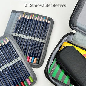 Wrapables.com - Wrapables Large Capacity 72 Slot Pencil Case - Lavender - The Merri Artist - merriartist.com
