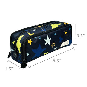 Wrapables.com - Wrapables Large Capacity Pencil Case, 3 Compartment Pouch - Macarons - The Merri Artist - merriartist.com
