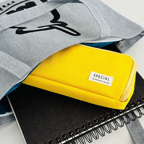 Wrapables.com - Wrapables Large Capacity Pencil Case, 3 Compartment Pouch - Macarons - The Merri Artist - merriartist.com