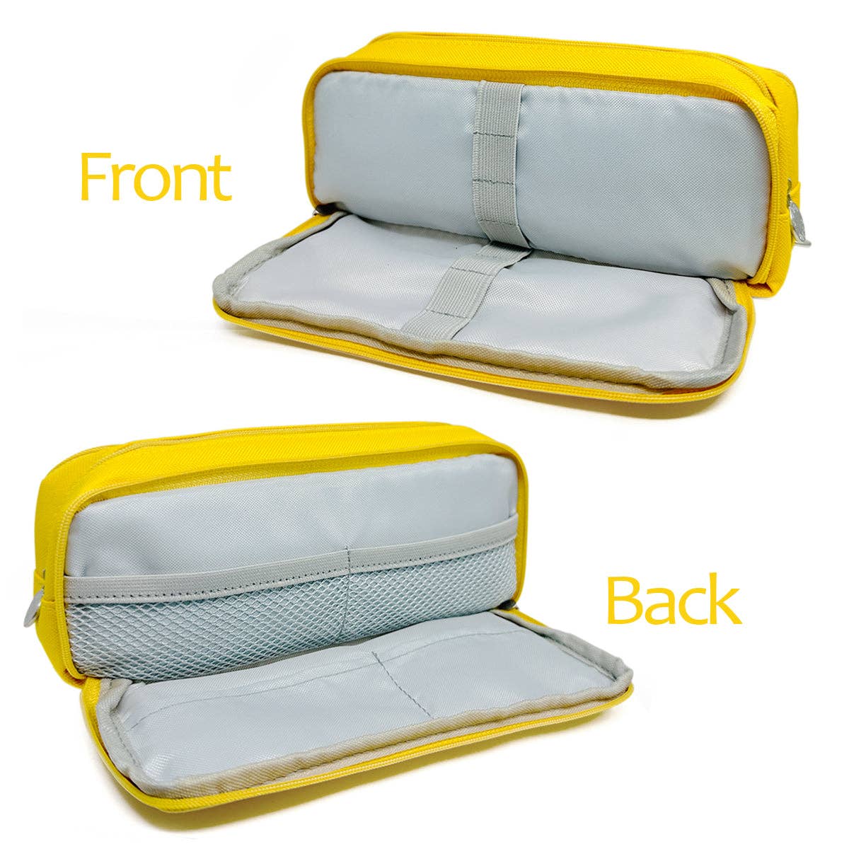 Wrapables.com - Wrapables Large Capacity Pencil Case, 3 Compartment Pouch - Macarons - The Merri Artist - merriartist.com