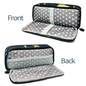 Wrapables.com - Wrapables Large Capacity Pencil Case, 3 Compartment Pouch - Macarons - The Merri Artist - merriartist.com