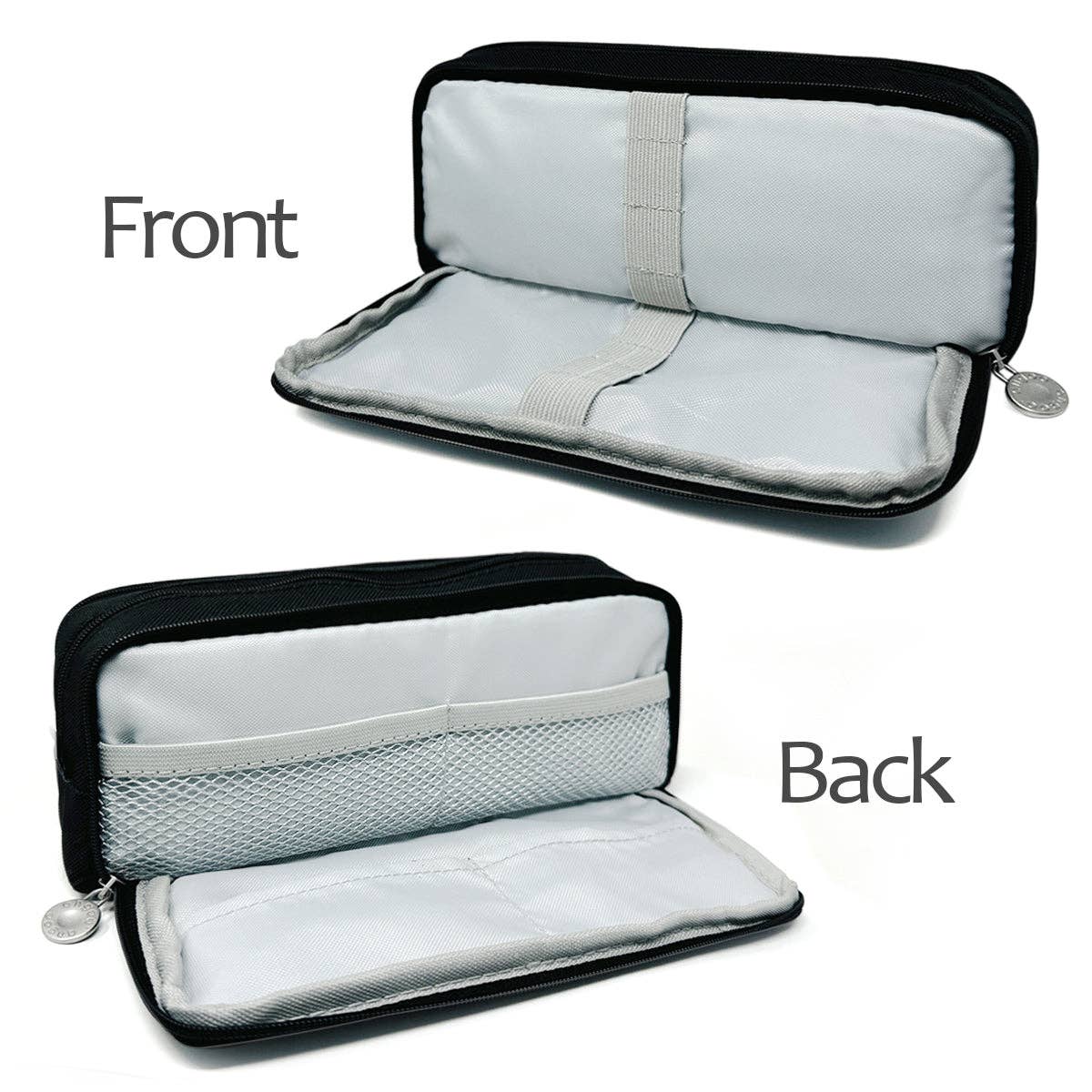 Wrapables.com - Wrapables Large Capacity Pencil Case, 3 Compartment Pouch - Yellow - The Merri Artist - merriartist.com