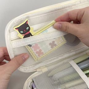 Wrapables.com - Wrapables Large Capacity Pencil Case Expandable Pencil Pouch - Aqua - The Merri Artist - merriartist.com