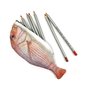 Wrapables.com - Wrapables Novelty Fish Style Pencil Case - Yellow - The Merri Artist - merriartist.com