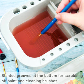 Wrapables.com - Wrapables Paint Brush Cleaner, Artist Paint Brush Holder - The Merri Artist - merriartist.com
