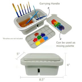 Wrapables.com - Wrapables Paint Brush Cleaner, Artist Paint Brush Holder - The Merri Artist - merriartist.com