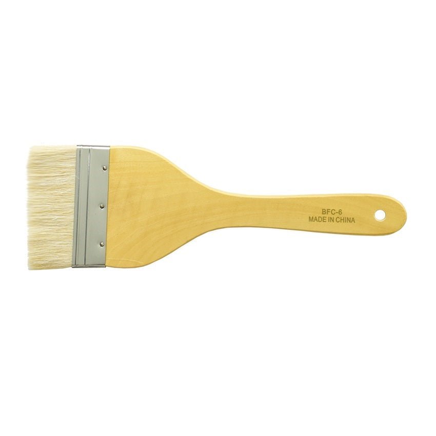 Yasutomo Hake Brush BFC6 with Metal Ferrule - Sheep Hair 3 7/8" wide - The Merri Artist - merriartist.com