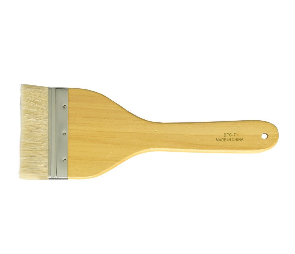 Yasutomo Hake Brush BFC7 with Metal Ferrule - Sheep Hair 4 5/8" wide - The Merri Artist - merriartist.com