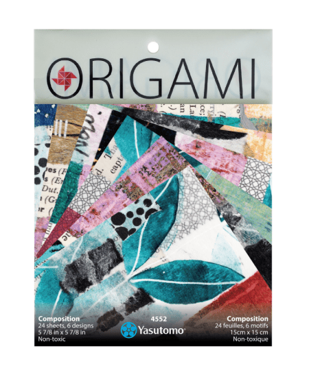 Yasutomo Origami Collage Composition 6 Patterns 24 Sheets - The Merri Artist - merriartist.com