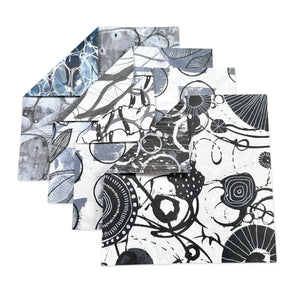 Yasutomo Origami Monochrome Marks 4 Patterns Double Sided 24 Sheets - The Merri Artist - merriartist.com
