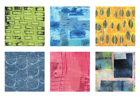 Yasutomo Origami Painted Paper Mishmash 6 Patterns 24 Sheets - The Merri Artist - merriartist.com