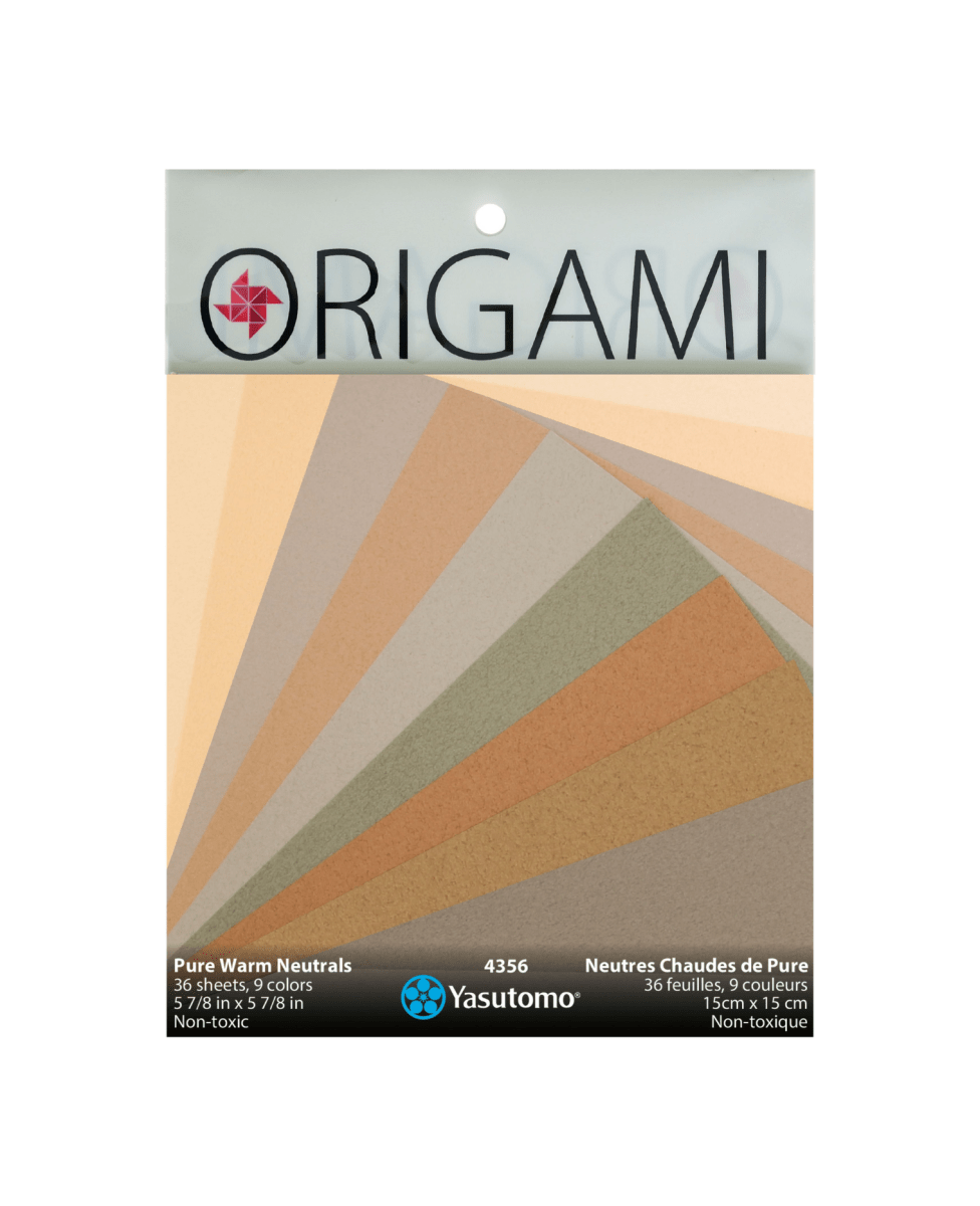 Yasutomo Origami PURE Warm Neutrals 9 Colors 36 Sheets - The Merri Artist - merriartist.com