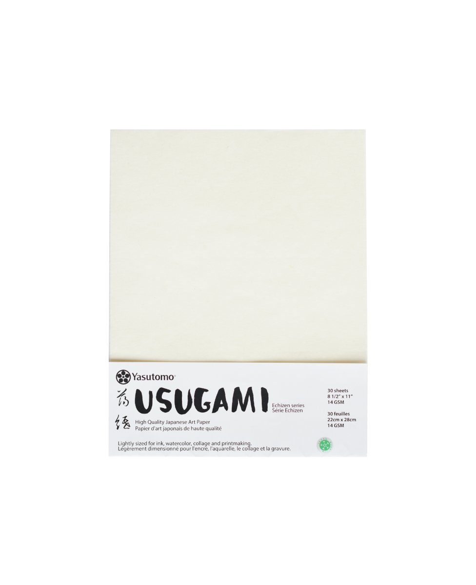 Yasutomo Usugami Paper 8 1/2″ x 11″ – 30 Sheets - The Merri Artist - merriartist.com