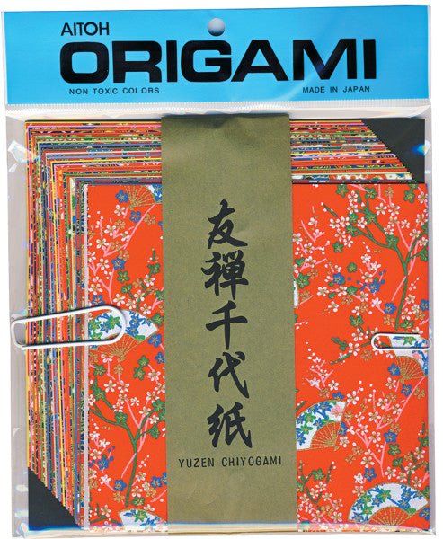 Aitoh Chiyogami Washi Paper Yuzen Decorative - 5-7/8" - 40 Sheets - merriartist.com