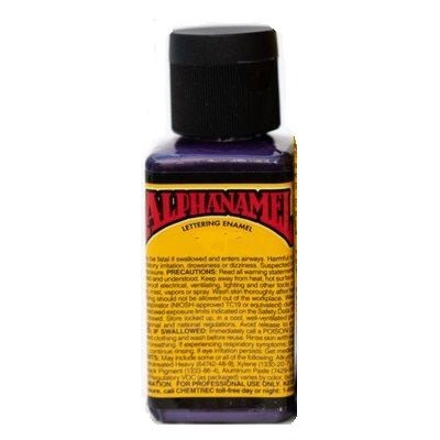 Alphanamel Lettering Enamel - 2.5 fl oz (147 ml) - Alpha Purple - merriartist.com