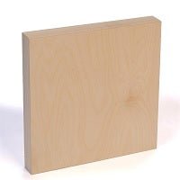 American Easel Cradled Birch Panel - 6x6 inch - 1 5/8 inch Deep - Natural - merriartist.com