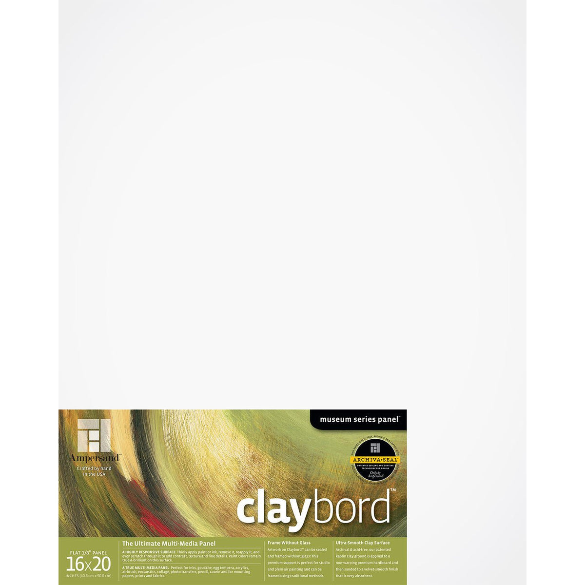 Ampersand Claybord 16x20 inch - merriartist.com