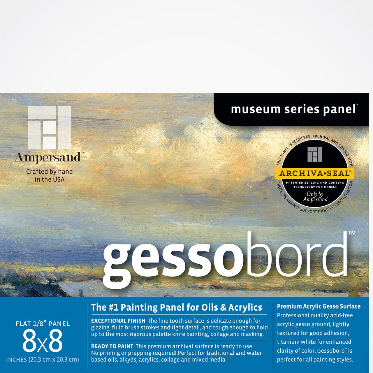 Ampersand Gessobord 8X8 - merriartist.com