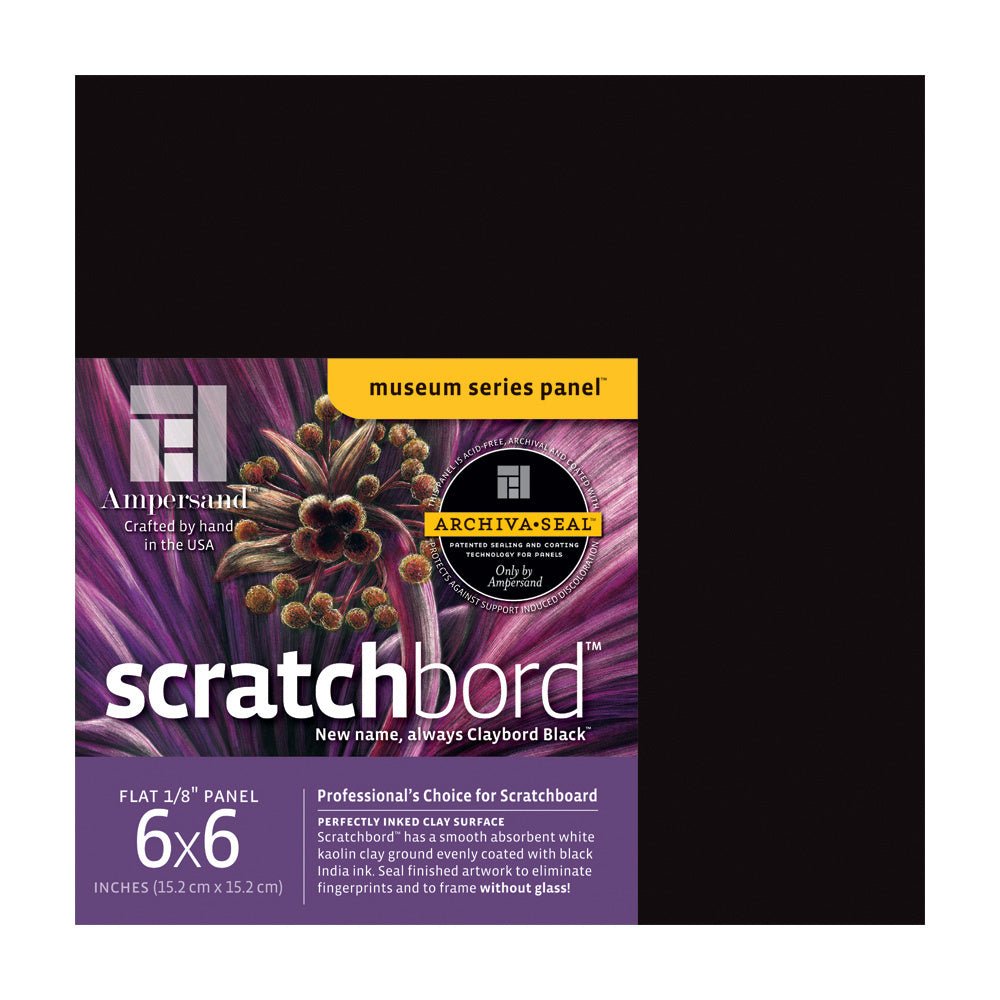 Ampersand Scratchbord 6x6 inch 3 Pack - merriartist.com