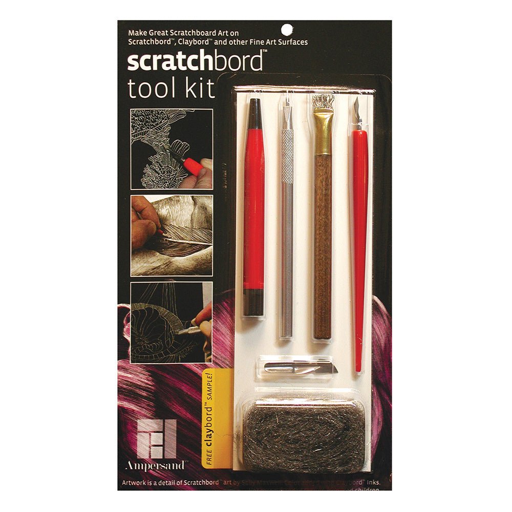 Scratch Art Scratch Tool Set - 1 Penholder and 7 Knife Points