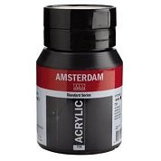 Amsterdam Standard Acrylic Paint 500ml Jar - Oxide Black - merriartist.com