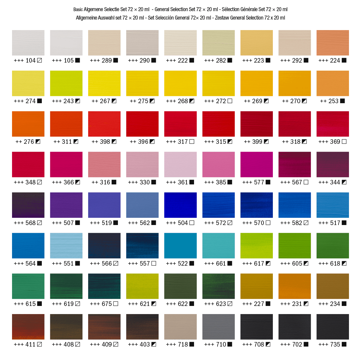 Amsterdam Standard Acrylic Paint Set: 12 Colors