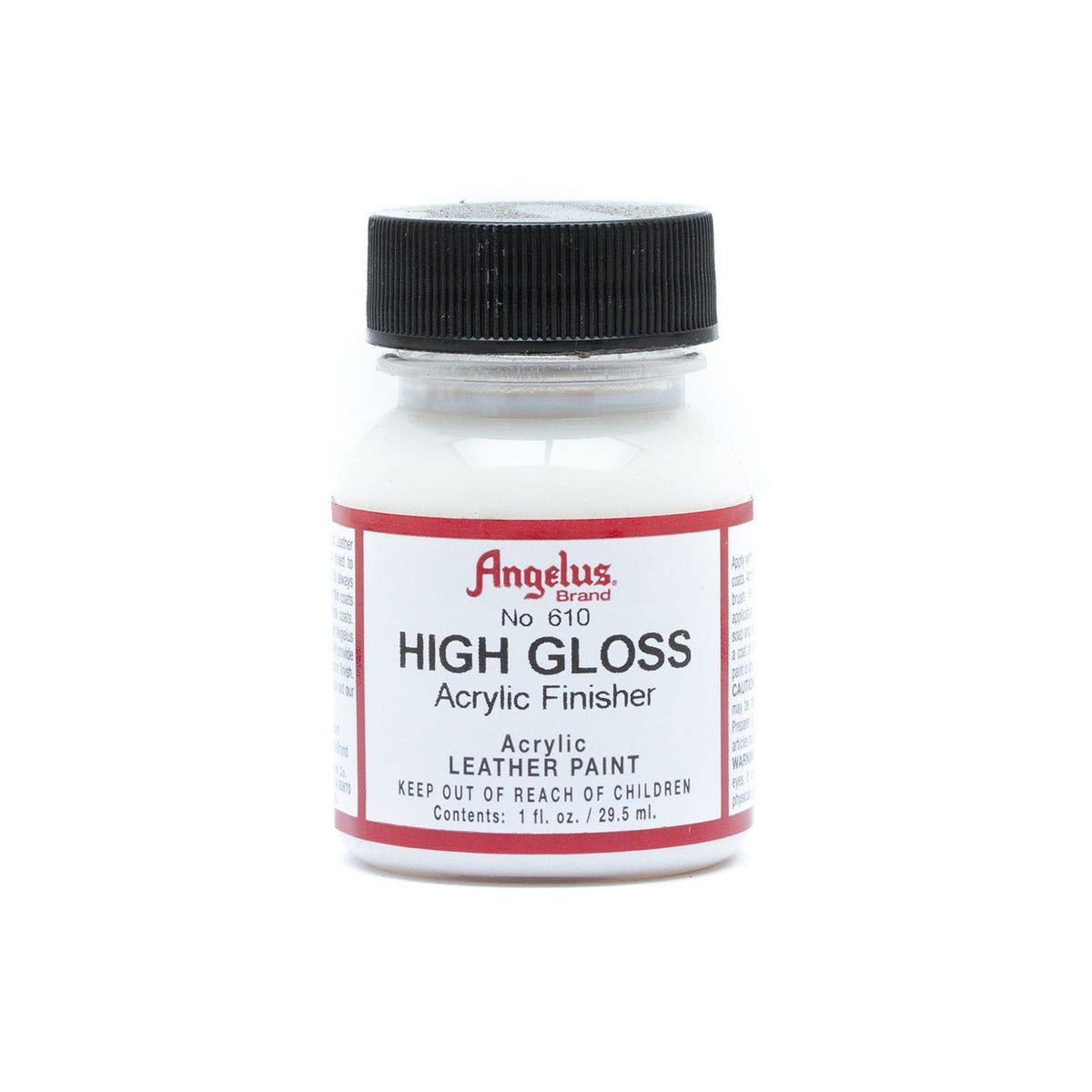 Angelus Acrylic Leather Finisher - 1 oz. Bottle - No. 610 High Gloss - merriartist.com