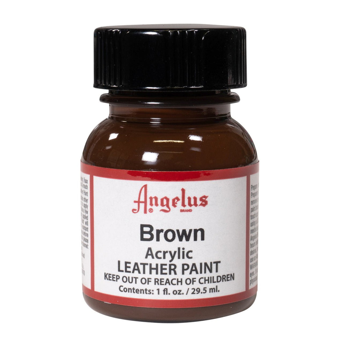 Angelus Acrylic Leather Paint - 1 oz. Bottle - Brown - merriartist.com