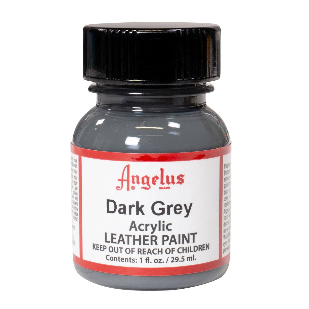 Angelus Acrylic Leather Paint - 1 oz. Bottle - Dark Grey - merriartist.com