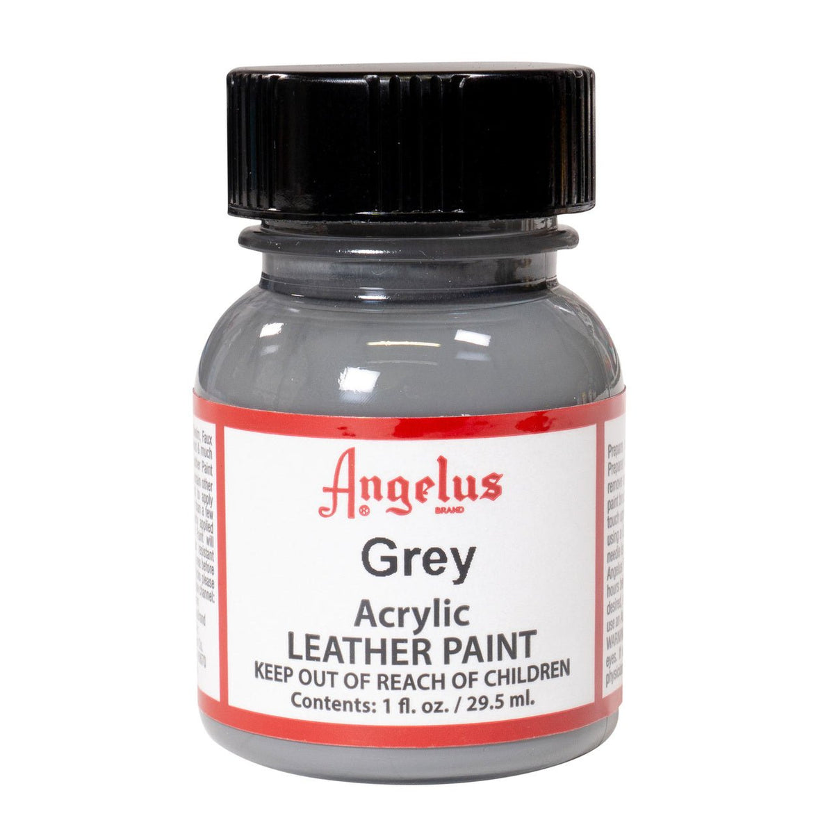 Angelus Acrylic Leather Paint - 1 oz. Bottle - Grey - merriartist.com