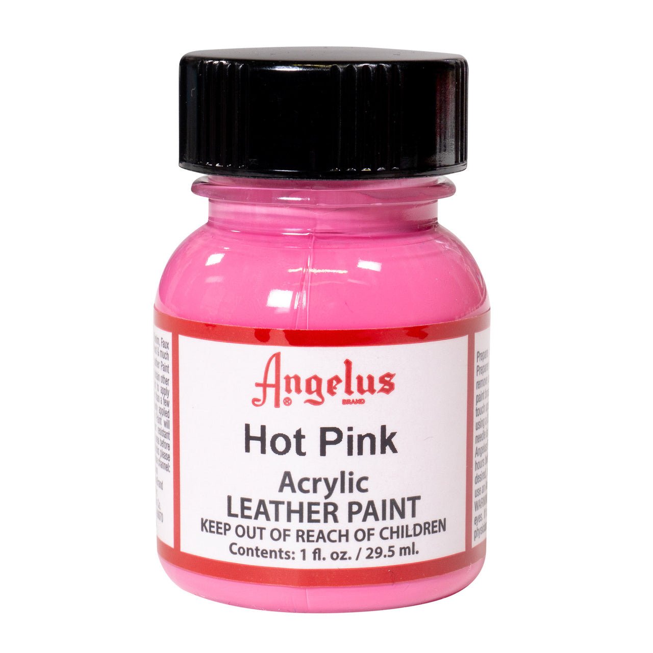 Angelus Acrylic Leather Paint - 1 oz. Bottle - Hot Pink - merriartist.com