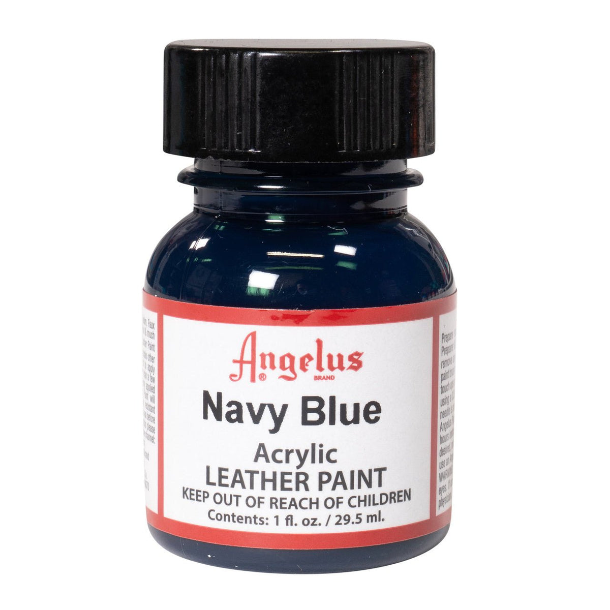 Angelus Acrylic Leather Paint - 1 oz. Bottle - Navy Blue - merriartist.com