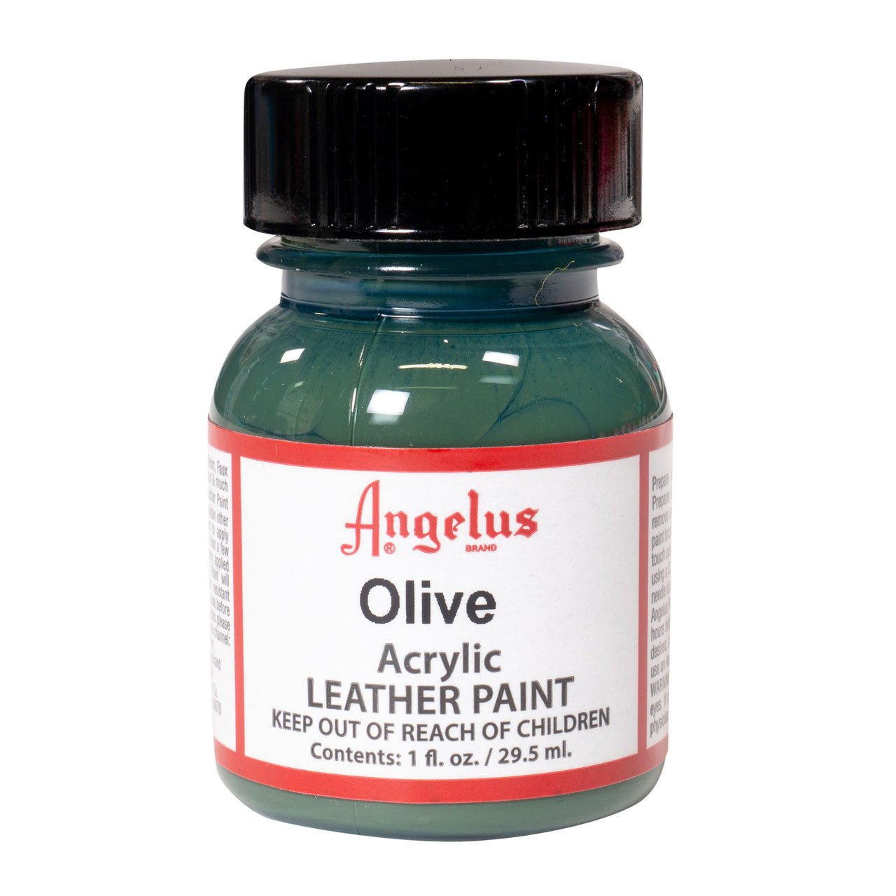 Angelus Acrylic Leather Paint - 1 oz. Bottle - Olive - merriartist.com